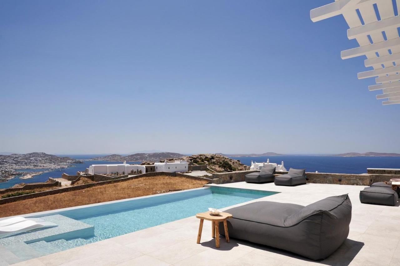 Annez Villa With Private Pool Panoramic Sea View Mykonos Town Exterior foto