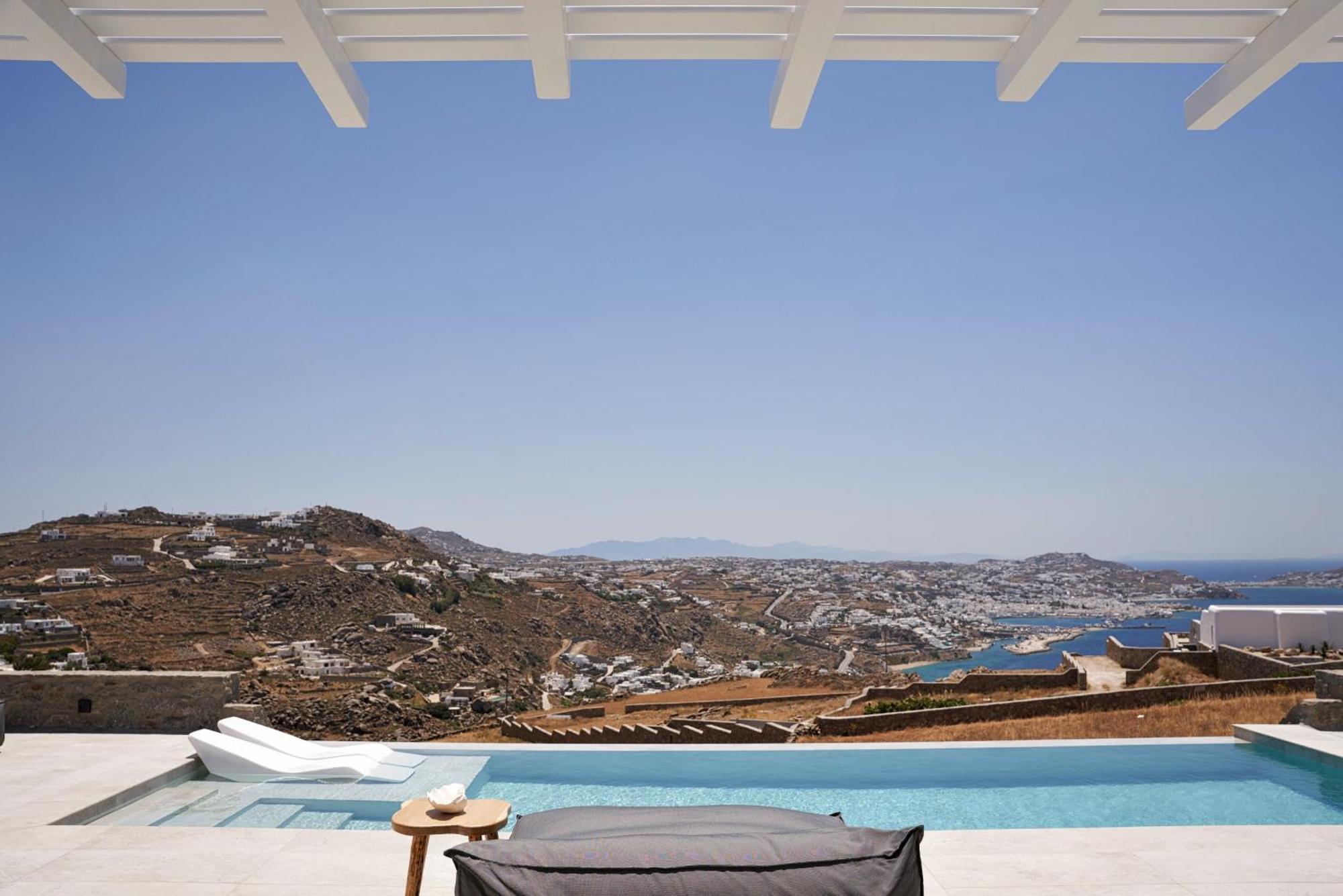 Annez Villa With Private Pool Panoramic Sea View Mykonos Town Exterior foto